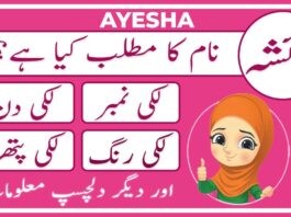 Ayesha Name Meaning In Urdu (Girl Name عائشہ)