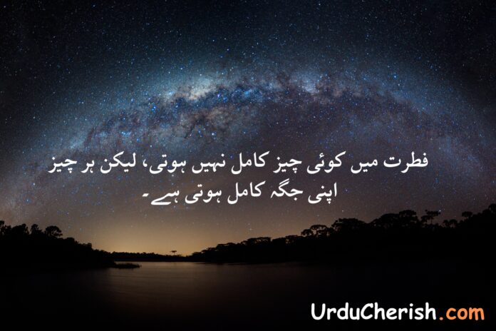 Top 3 Deep Nature Quotes in Urdu